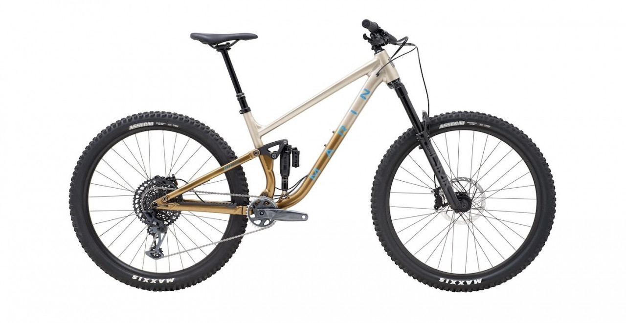 A képen a Marinbikes.hu - MARIN Rift Zone XR 29 barna/kék kerékpár látható.